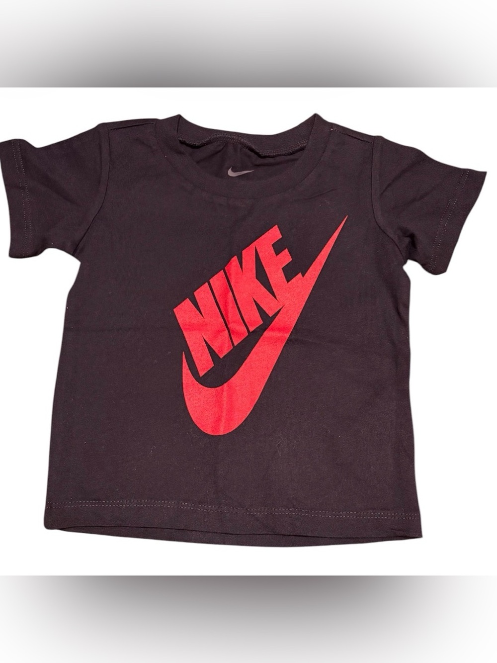 Nike Kids Navy/Obsidian Tee with Red Swoosh and Logo
